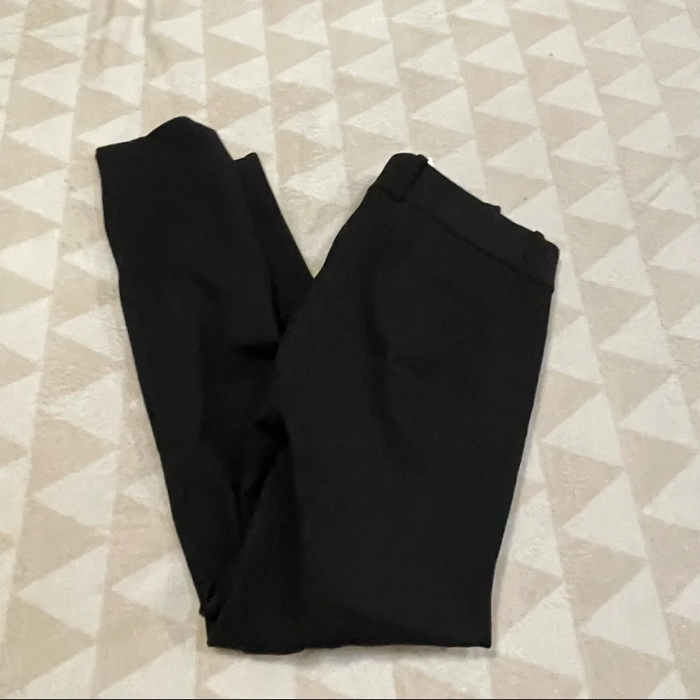 J crew cameron slim crop pants black four season stretch